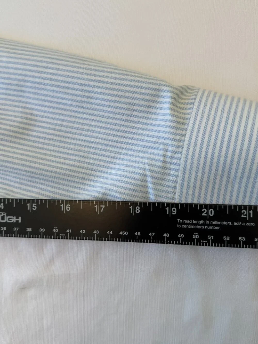 J Crew Oxford Shirt Mens Large Blue White Striped Long Sleeve Button Down Cotton